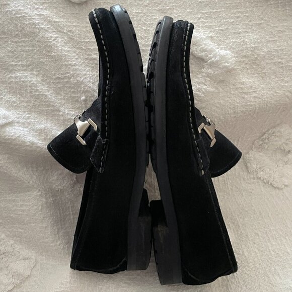 Men's Allen Edmonds Fiesole Loafers Black Suede Made in Italy 10 D - Picture 8 of 16